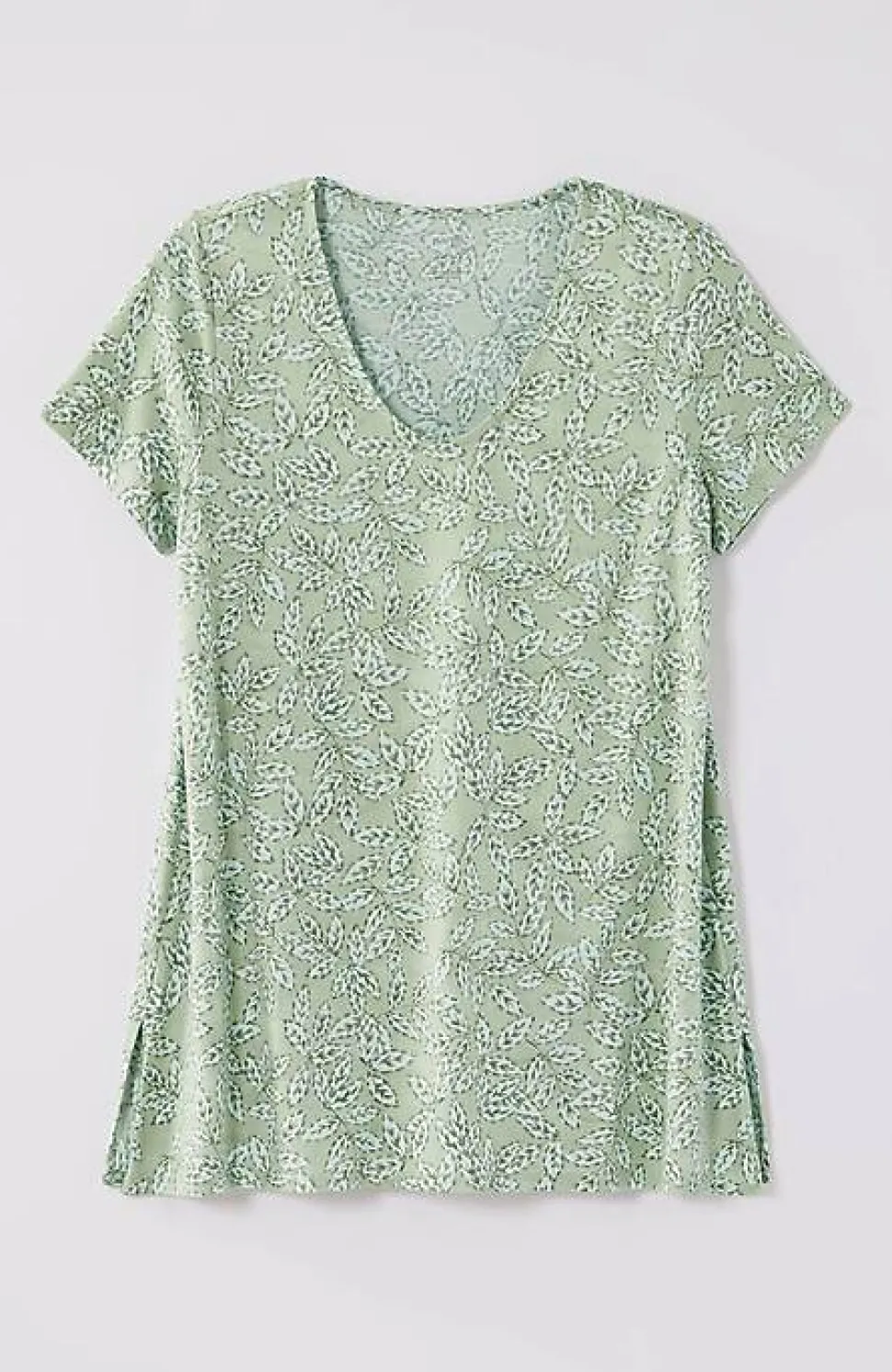 Pure Jill Side-Slit Elliptical Tee | Jjill
