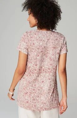 Pure Jill Side-Slit Elliptical Tee | Jjill