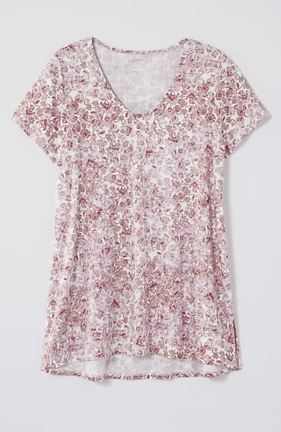 Pure Jill Side-Slit Elliptical Tee | Jjill