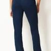 Pure Jill Slim-Leg Indigo Knit Jeans | Jjill
