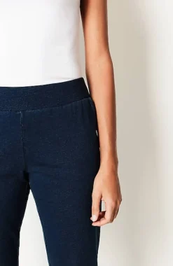 Pure Jill Slim-Leg Indigo Knit Jeans | Jjill