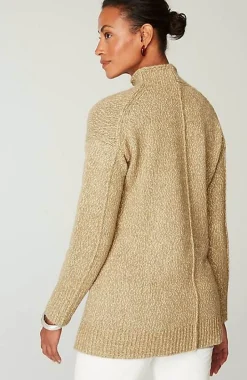 Pure Jill Slub-Textured Seamed Sweater | Jjill