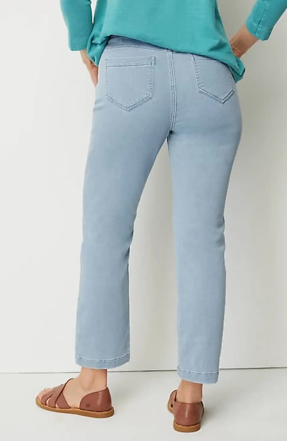 Pure Jill Soft Indigo Slim-Leg Jeans | Jjill