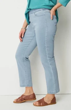 Pure Jill Soft Indigo Slim-Leg Jeans | Jjill