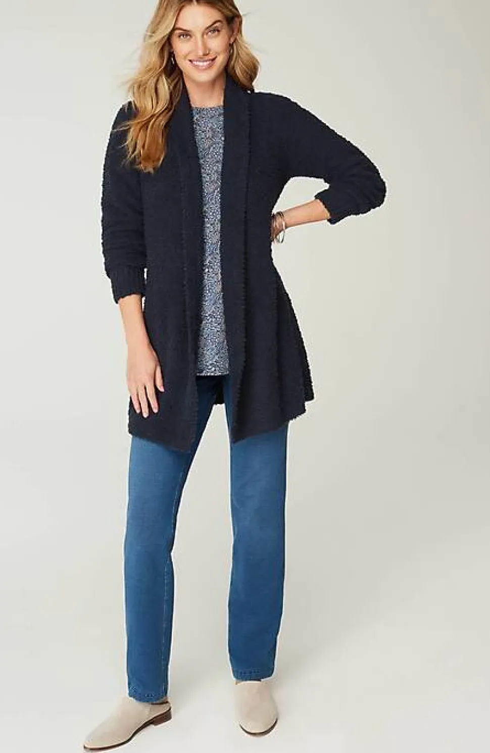 Pure Jill Soft U0026 Cozy Shawl-Collared Cardi | Jjill