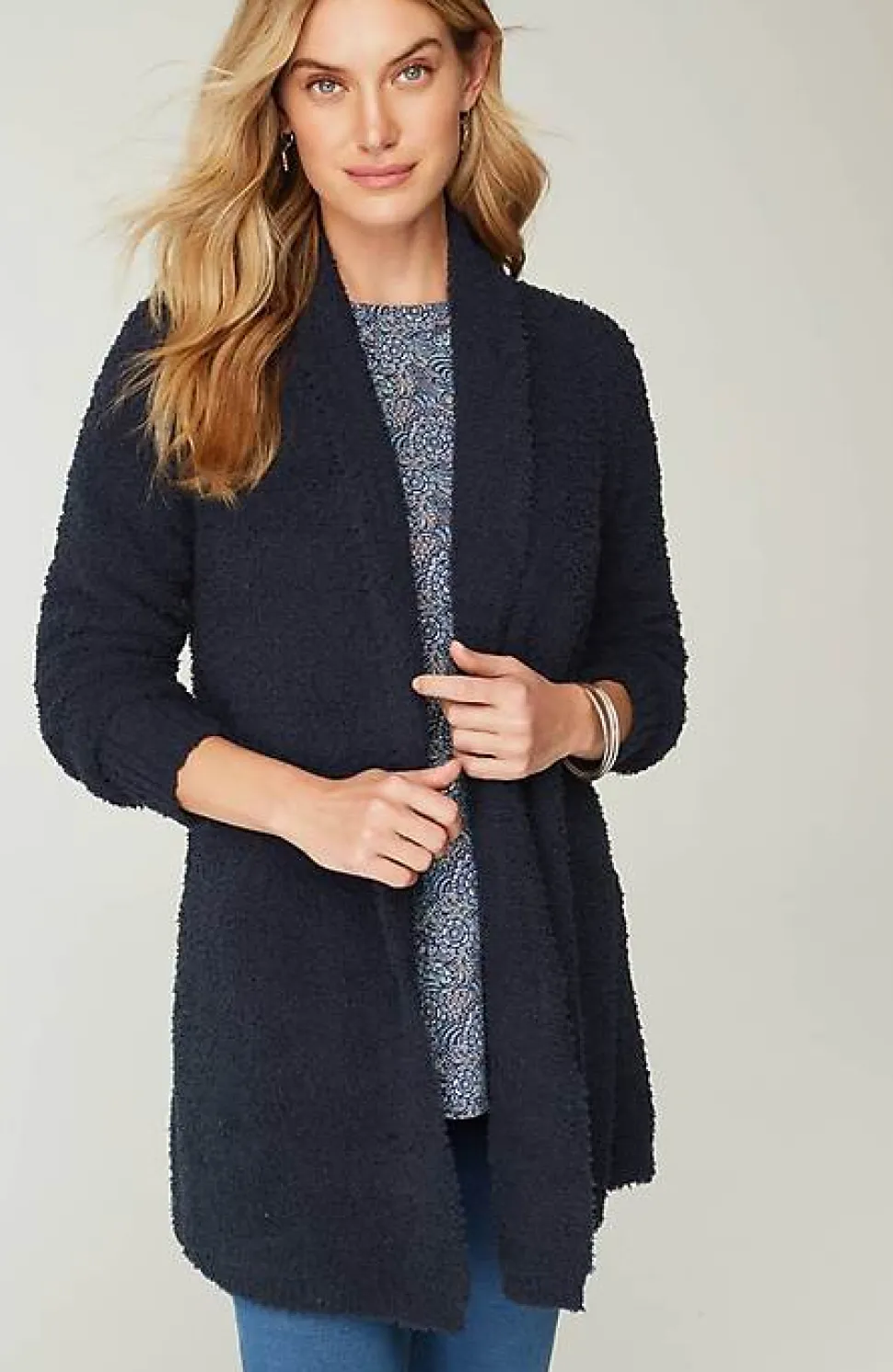 Pure Jill Soft U0026 Cozy Shawl-Collared Cardi | Jjill