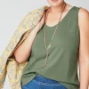 Pure Jill Soft-V-Neck Layering Tank | Jjill