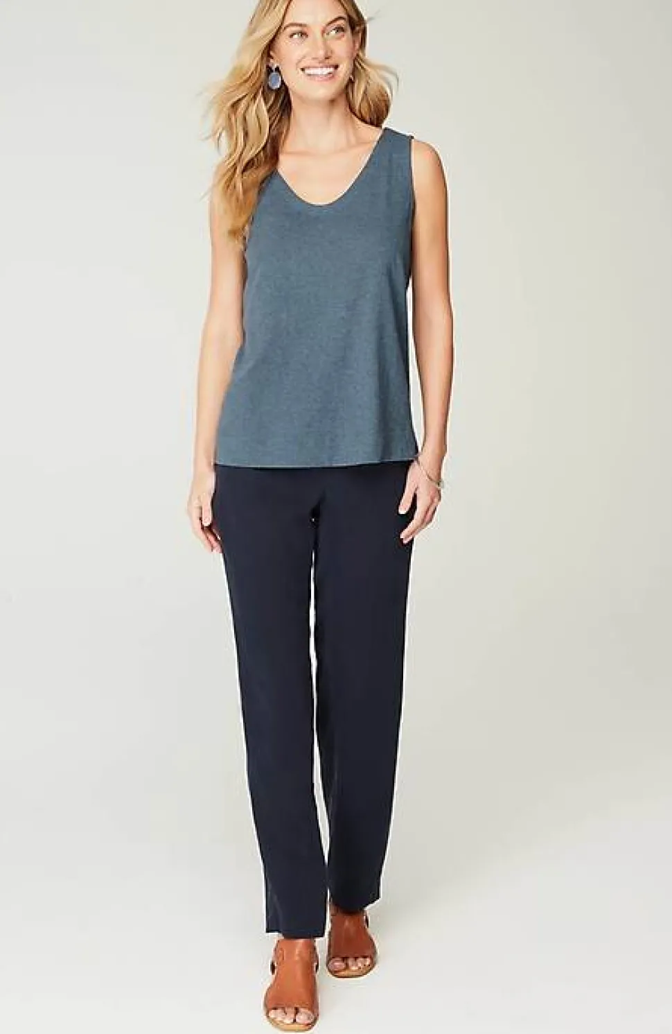 Pure Jill Soft-V-Neck Layering Tank | Jjill