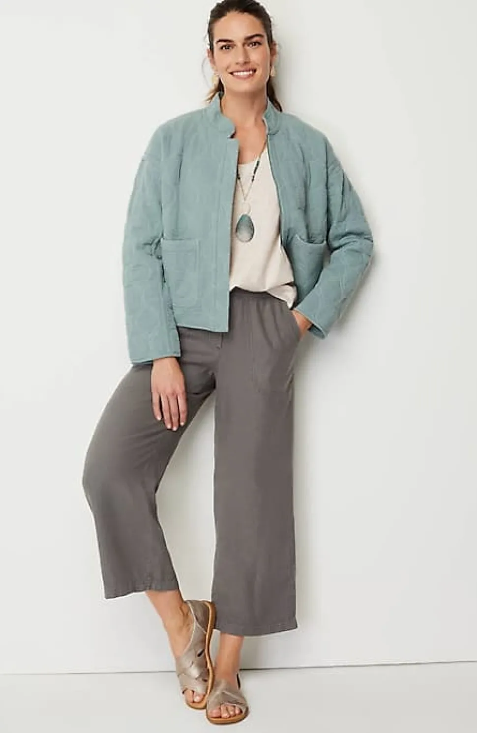 Pure Jill Soft-V-Neck Layering Tank | Jjill