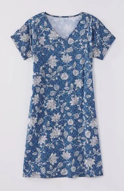 Pure Jill Soft-V-Neck T-Shirt Dress | Jjill
