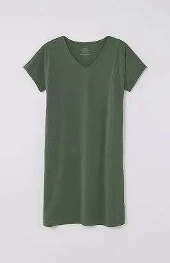 Pure Jill Soft-V-Neck T-Shirt Dress | Jjill