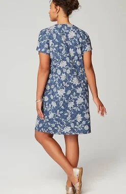 Pure Jill Soft-V-Neck T-Shirt Dress | Jjill