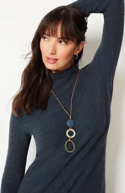 Pure Jill Textured Funnel-Neck Sweater | Jjill