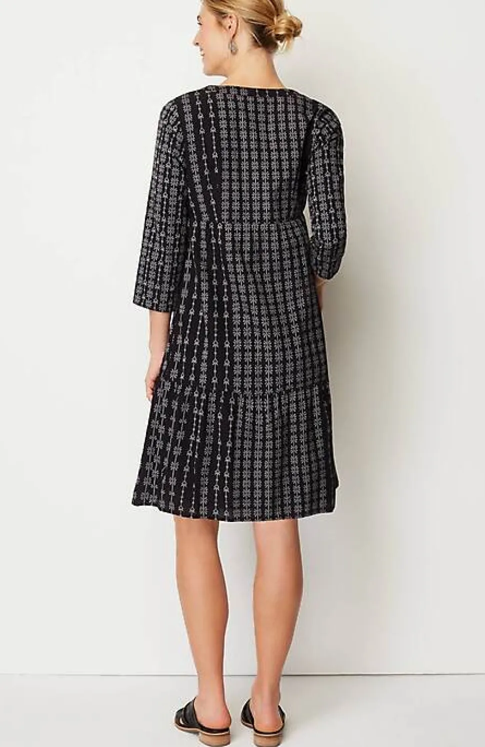 Pure Jill Tiered Button-Front Dress | Jjill