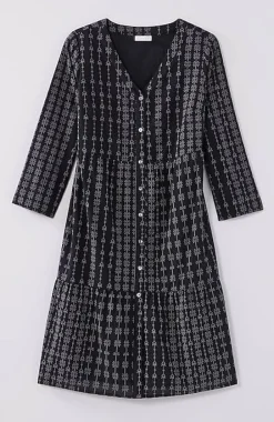Pure Jill Tiered Button-Front Dress | Jjill