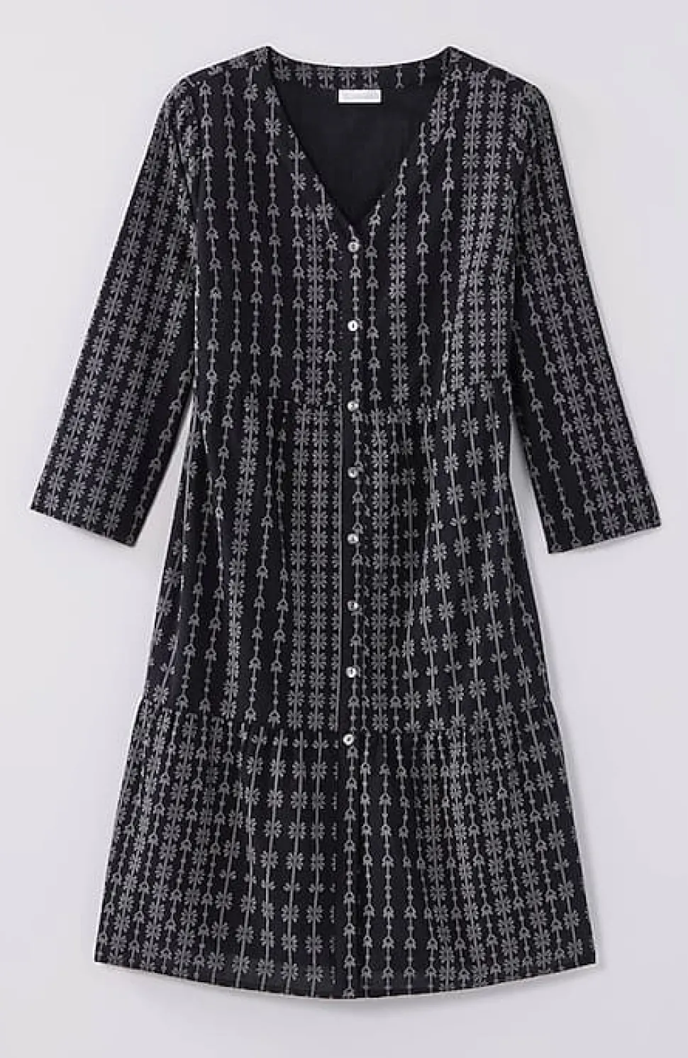 Pure Jill Tiered Button-Front Dress | Jjill