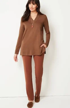 Pure Jill Tranquility Fleece V-Neck Tunic | Jjill
