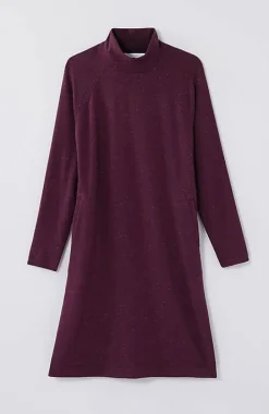 Pure Jill Tranquility Fleece Mock-Neck Dress | Jjill