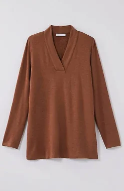 Pure Jill Tranquility Fleece V-Neck Tunic | Jjill