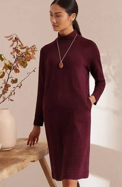 Pure Jill Tranquility Fleece Mock-Neck Dress | Jjill