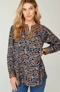 Pure Jill Twill Embroidered Tunic | Jjill