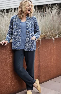 Pure Jill Twill Straight-Leg Pants | Jjill