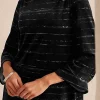 Pure Jill Velour Pleated-Sleeve Top | Jjill