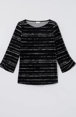 Pure Jill Velour Pleated-Sleeve Top | Jjill