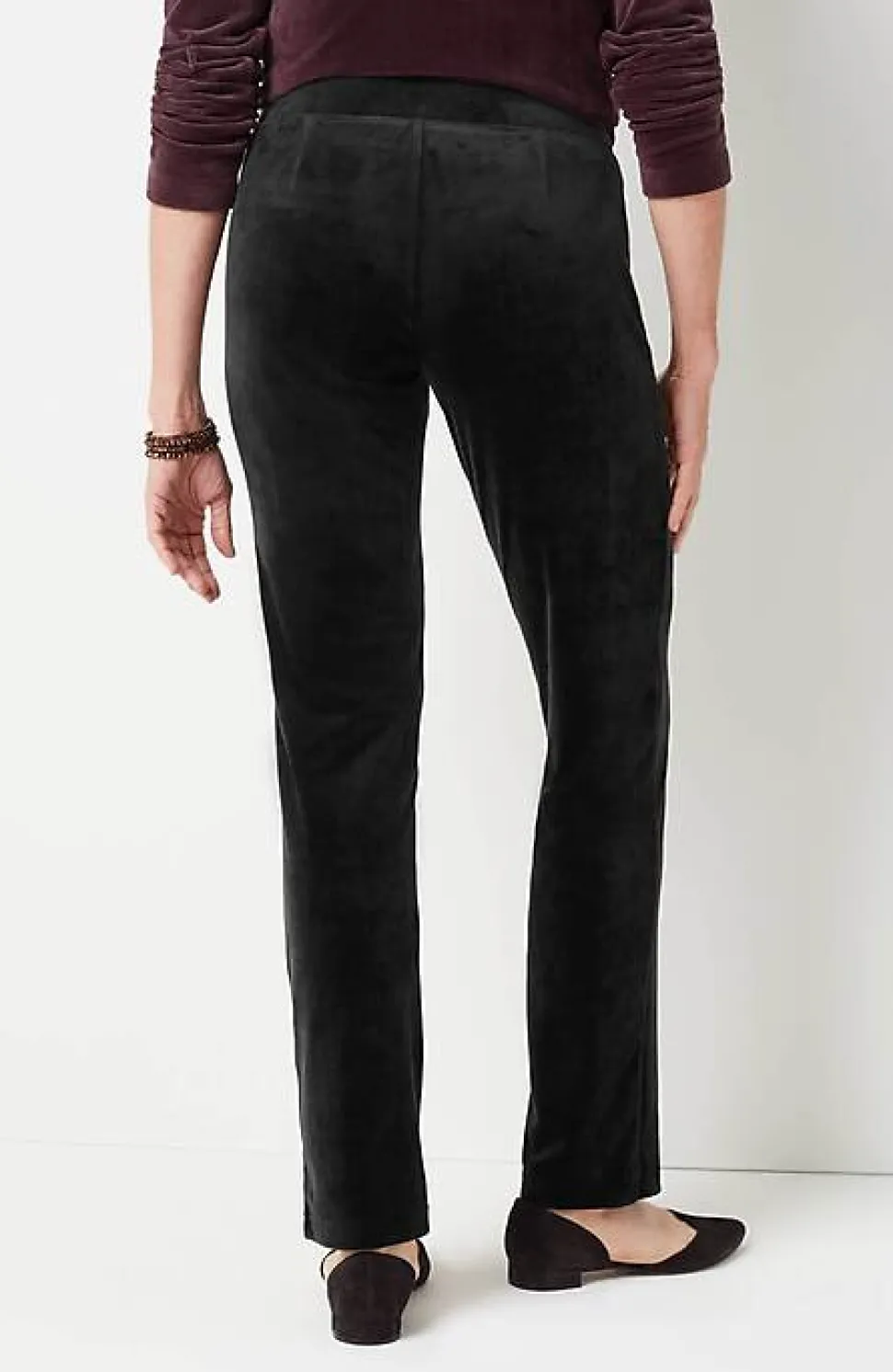 Pure Jill Velour Slim-Leg Pants | Jjill