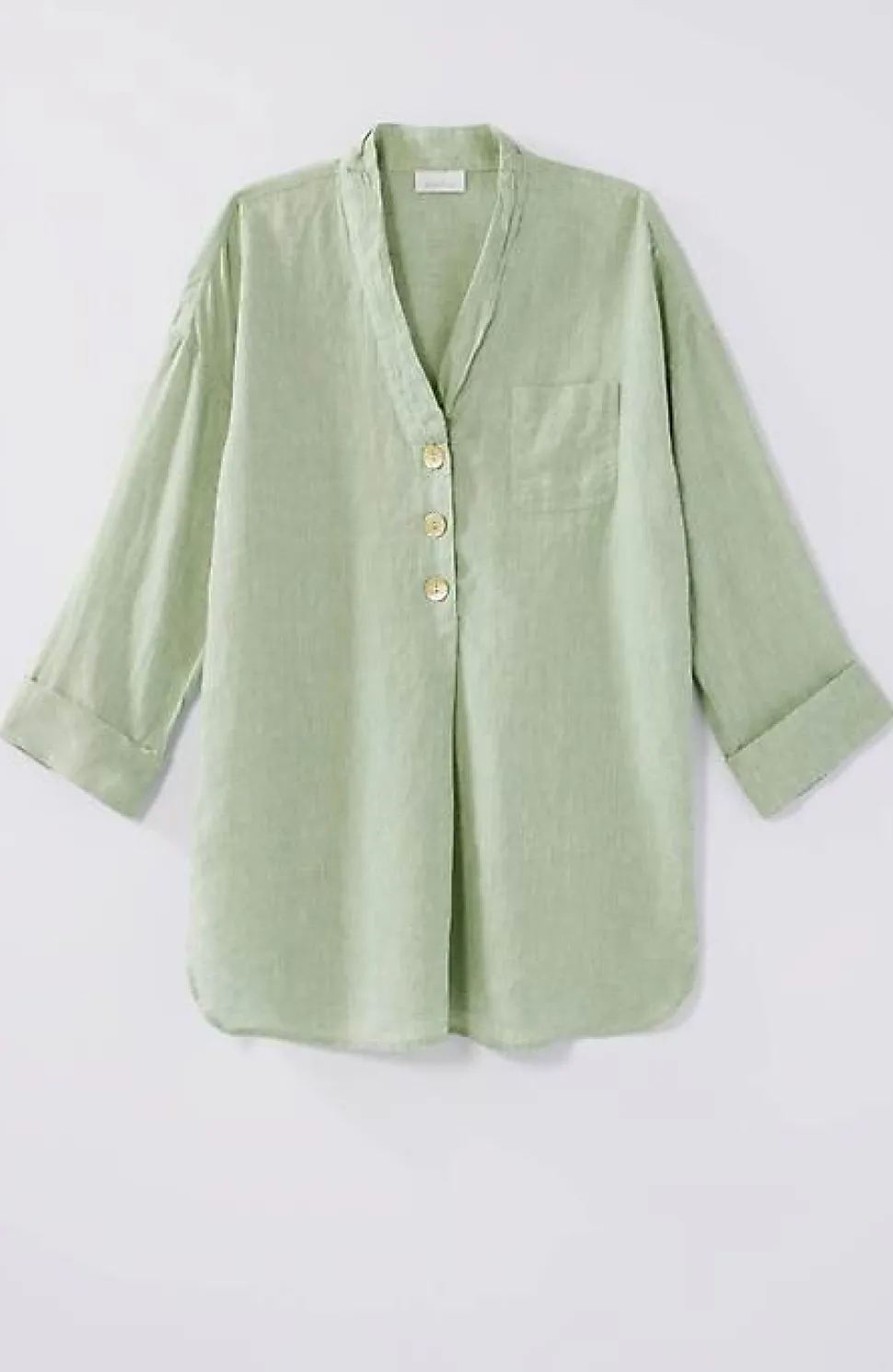 Pure Jill Yarn-Dyed Linen Button-Front Tunic | Jjill