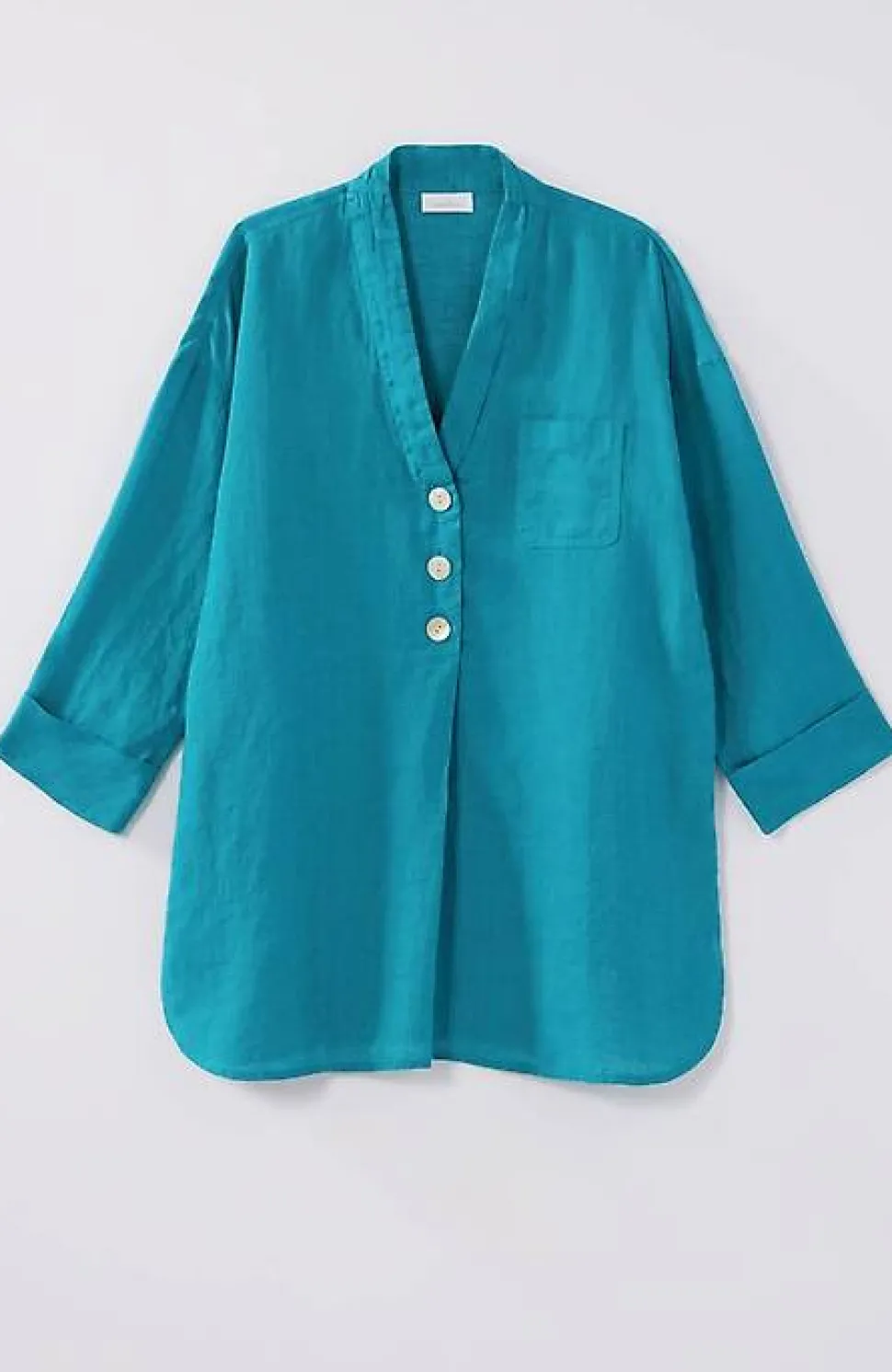 Pure Jill Yarn-Dyed Linen Button-Front Tunic | Jjill