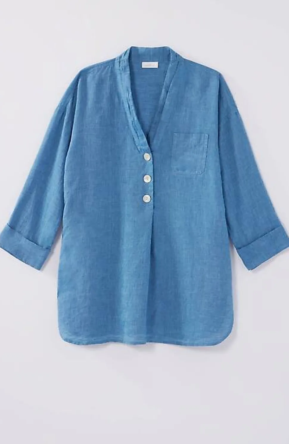 Pure Jill Yarn-Dyed Linen Button-Front Tunic | Jjill