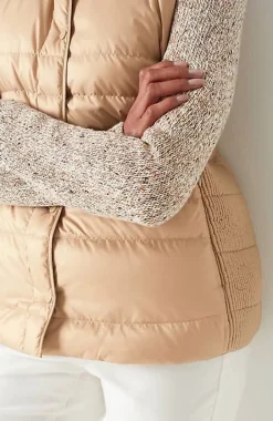 Quilted U0026 Smocked Down Puffer Vest | Jjill