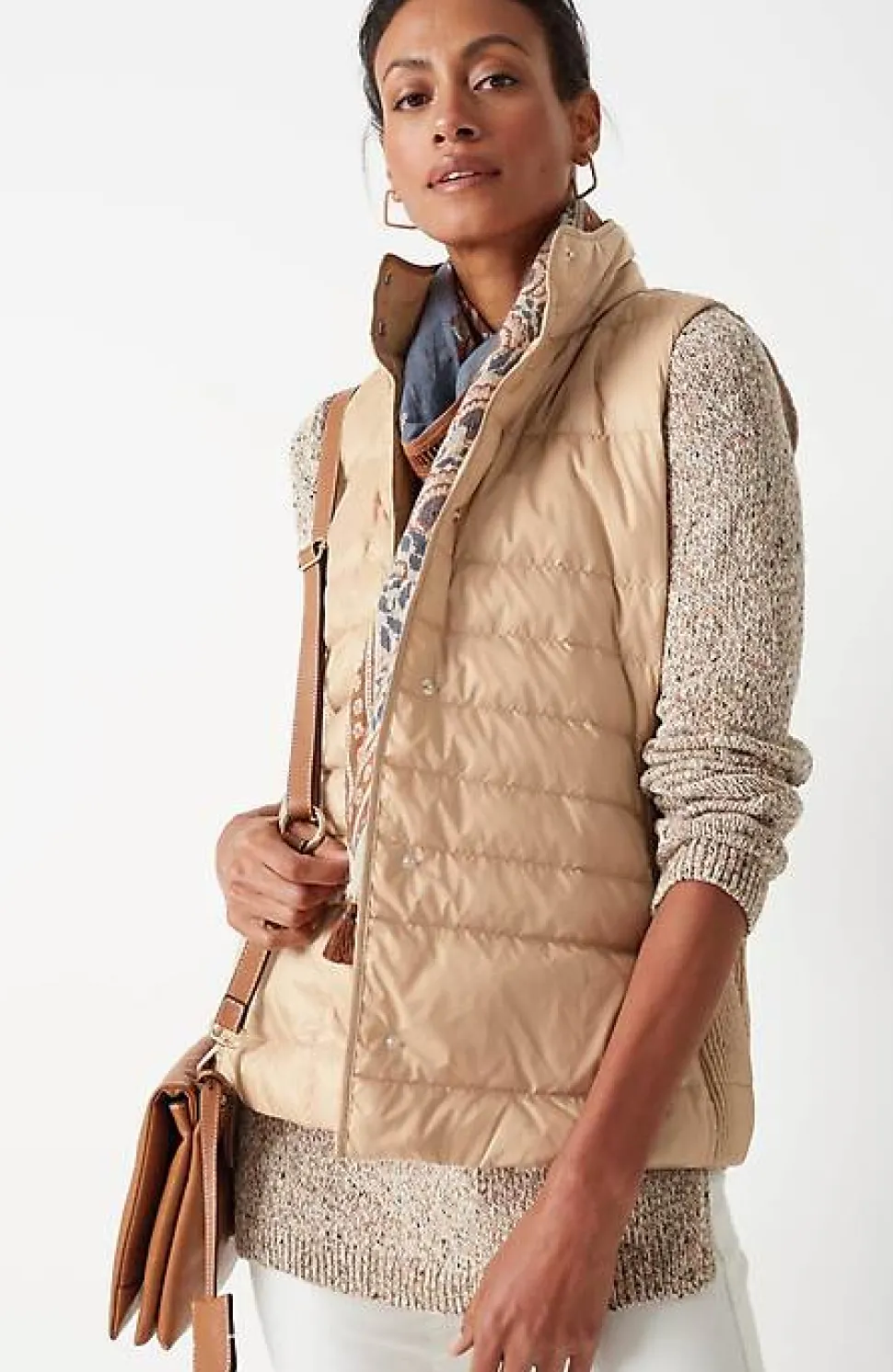 Quilted U0026 Smocked Down Puffer Vest | Jjill