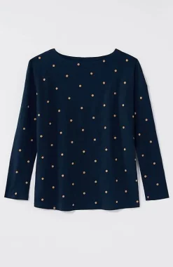 Relaxed Boat-Neck Tee | Jjill