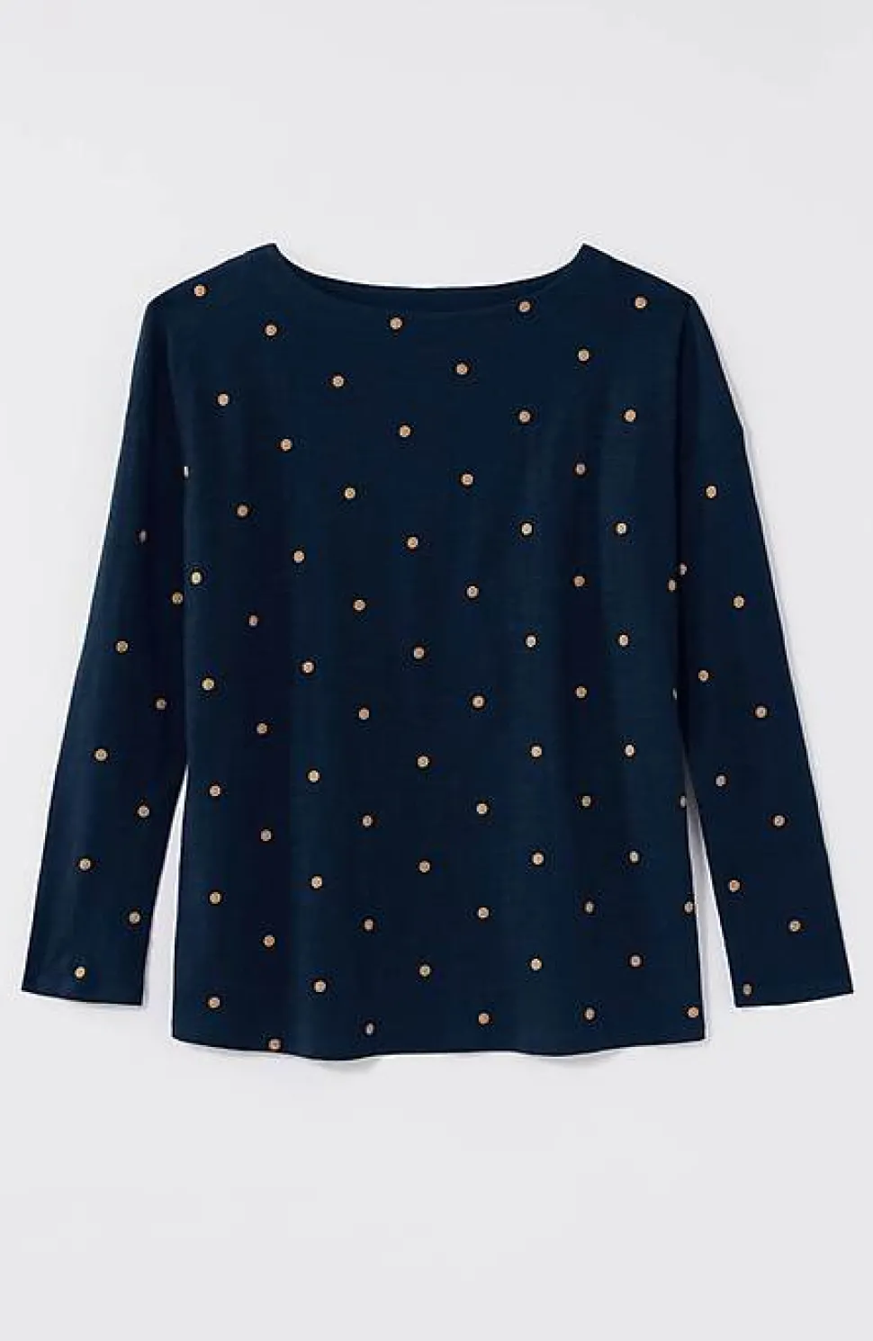 Relaxed Boat-Neck Tee | Jjill
