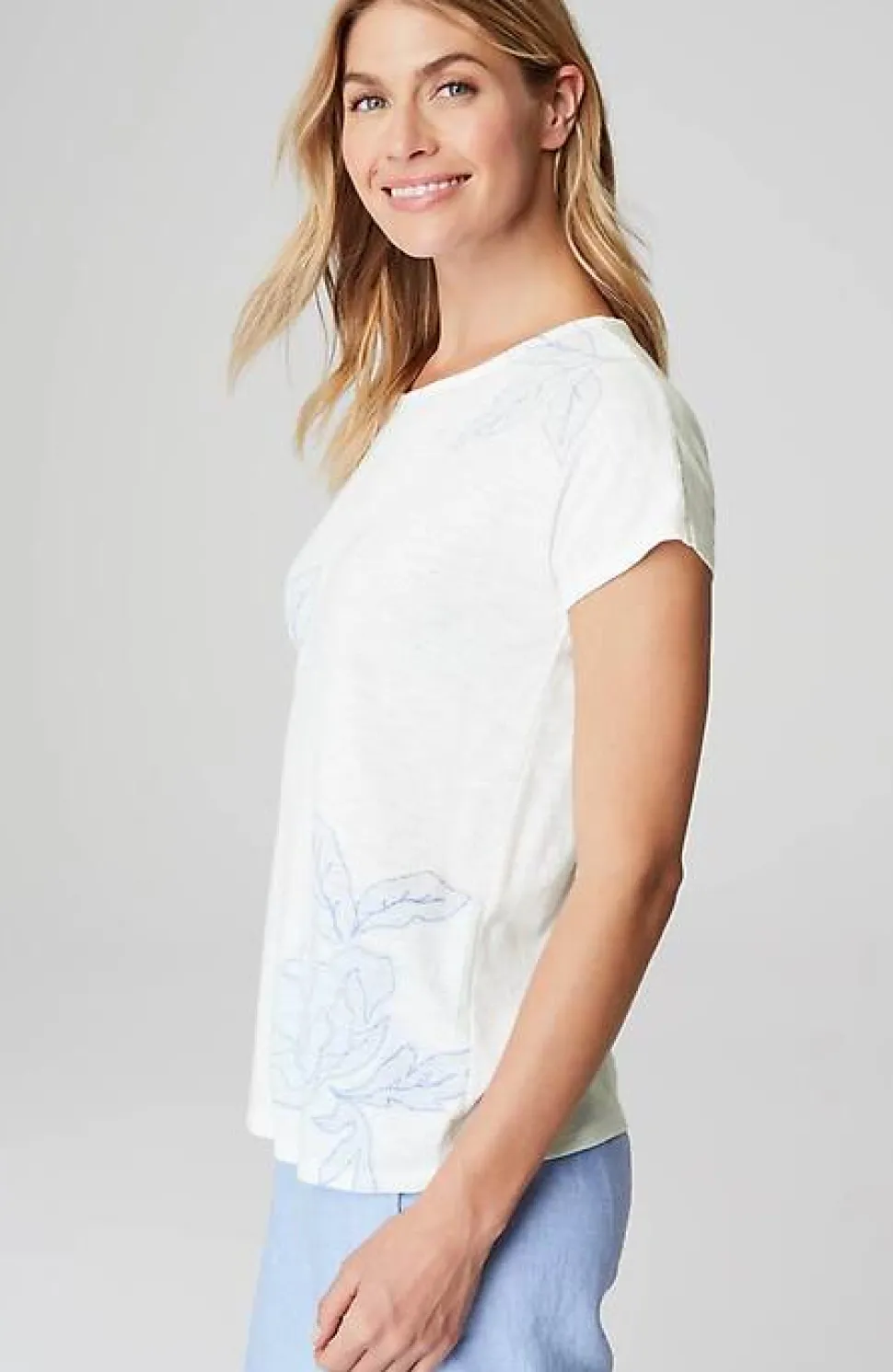 Relaxed Dolman-Sleeve Tee | Jjill