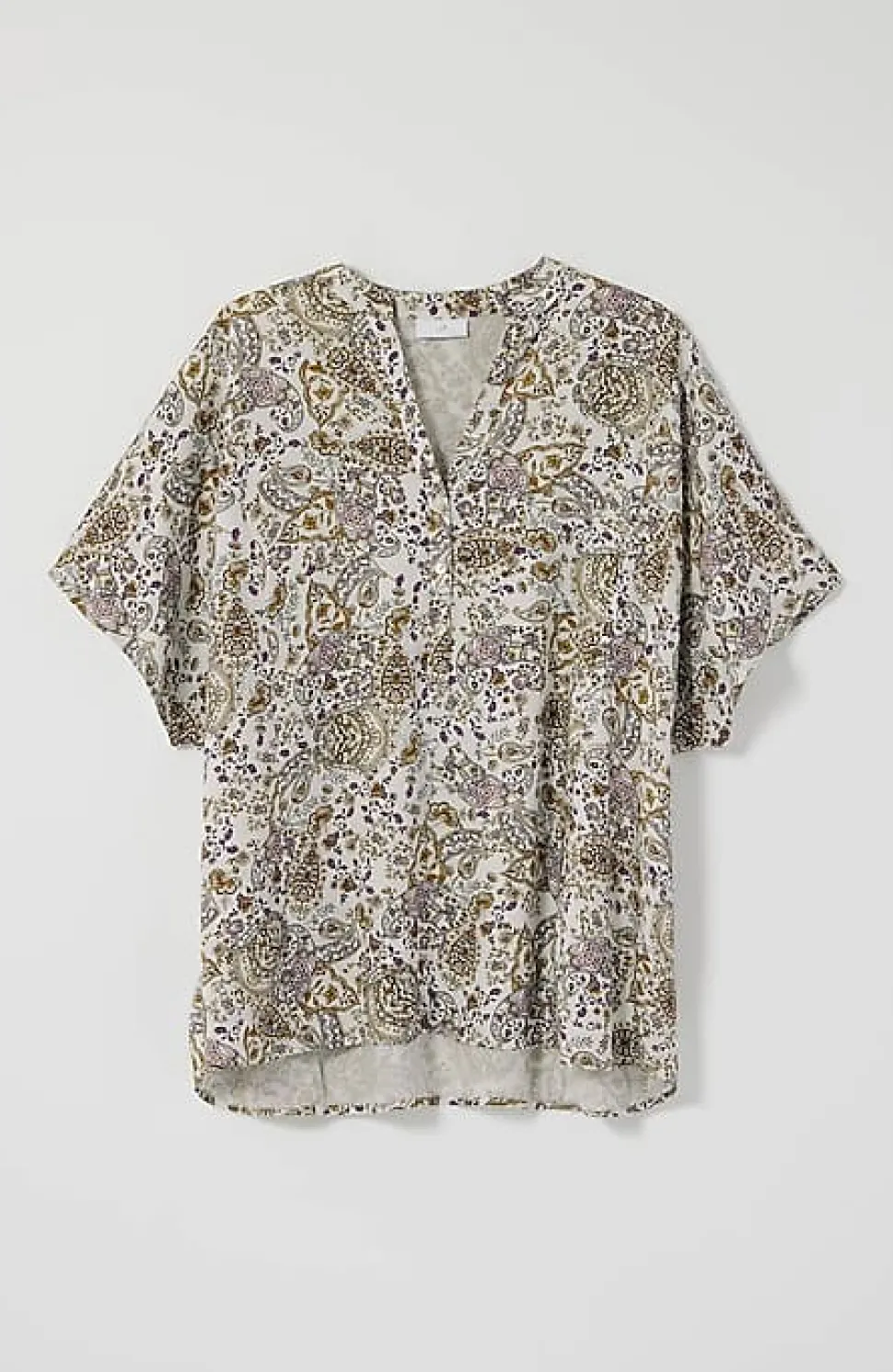 Relaxed Printed Satin Top | Jjill