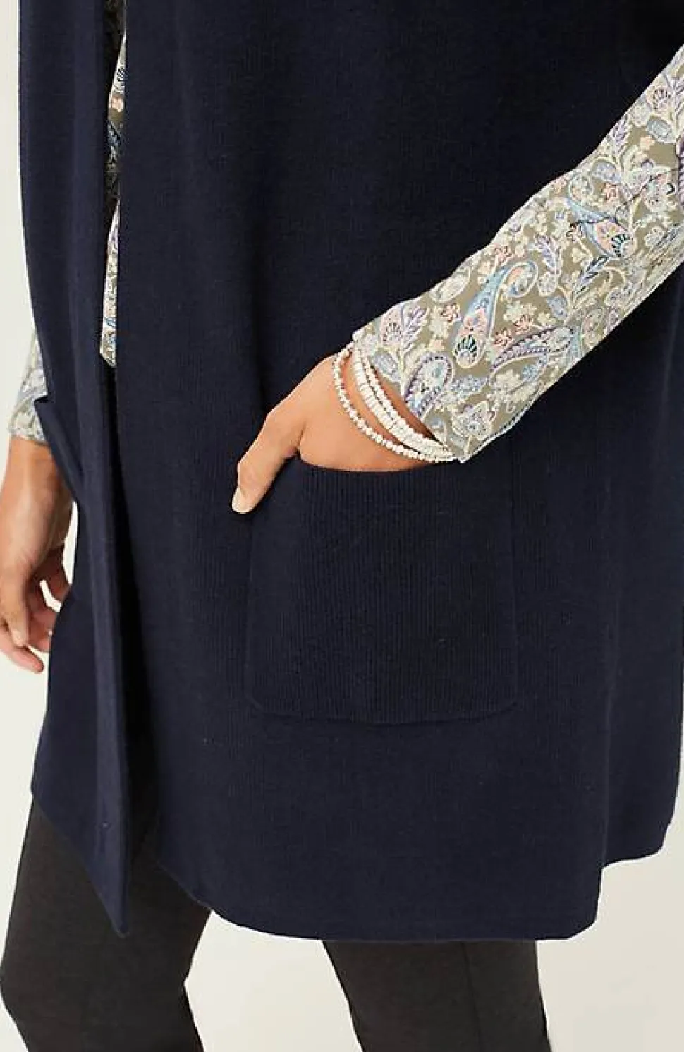 Ribbed Gilet Cardi | Jjill