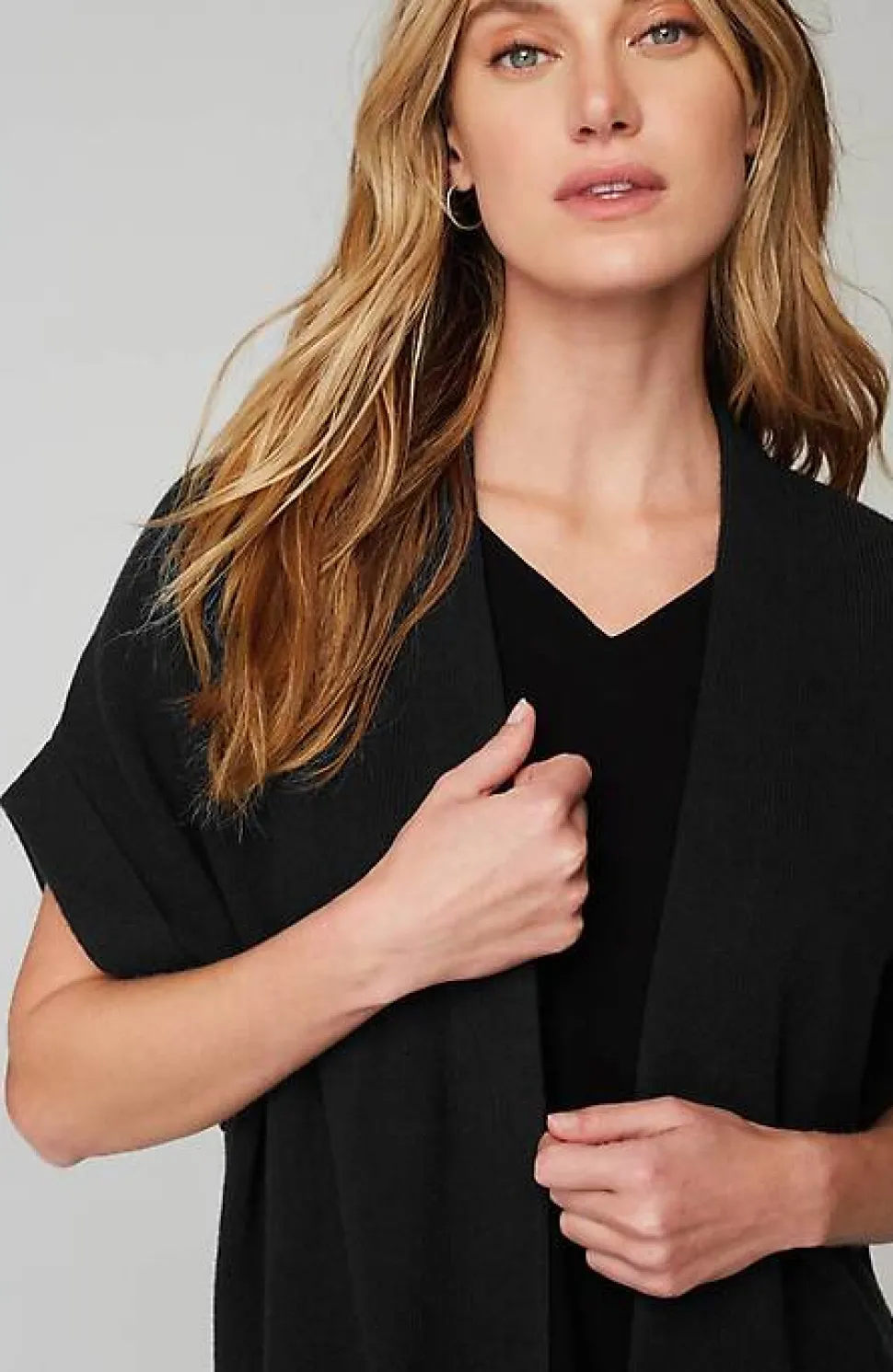 Ribbed Gilet Cardi | Jjill