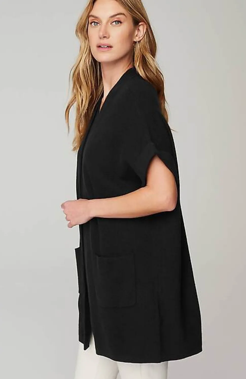 Ribbed Gilet Cardi | Jjill