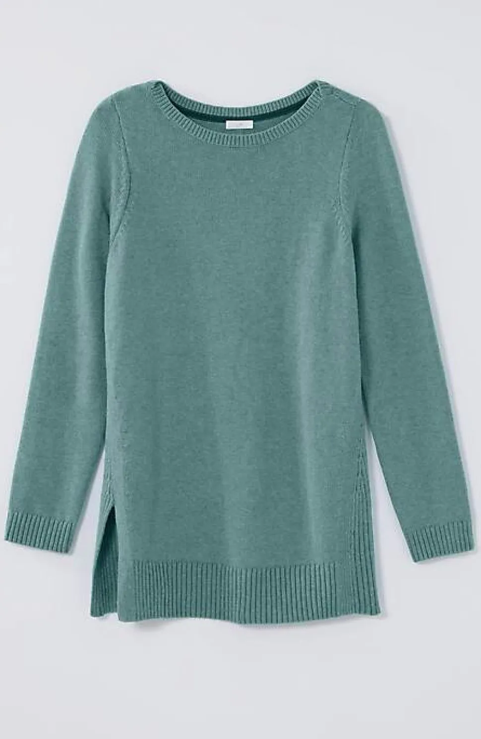 Ribbed Side-Slit Sweater-Tunic | Jjill