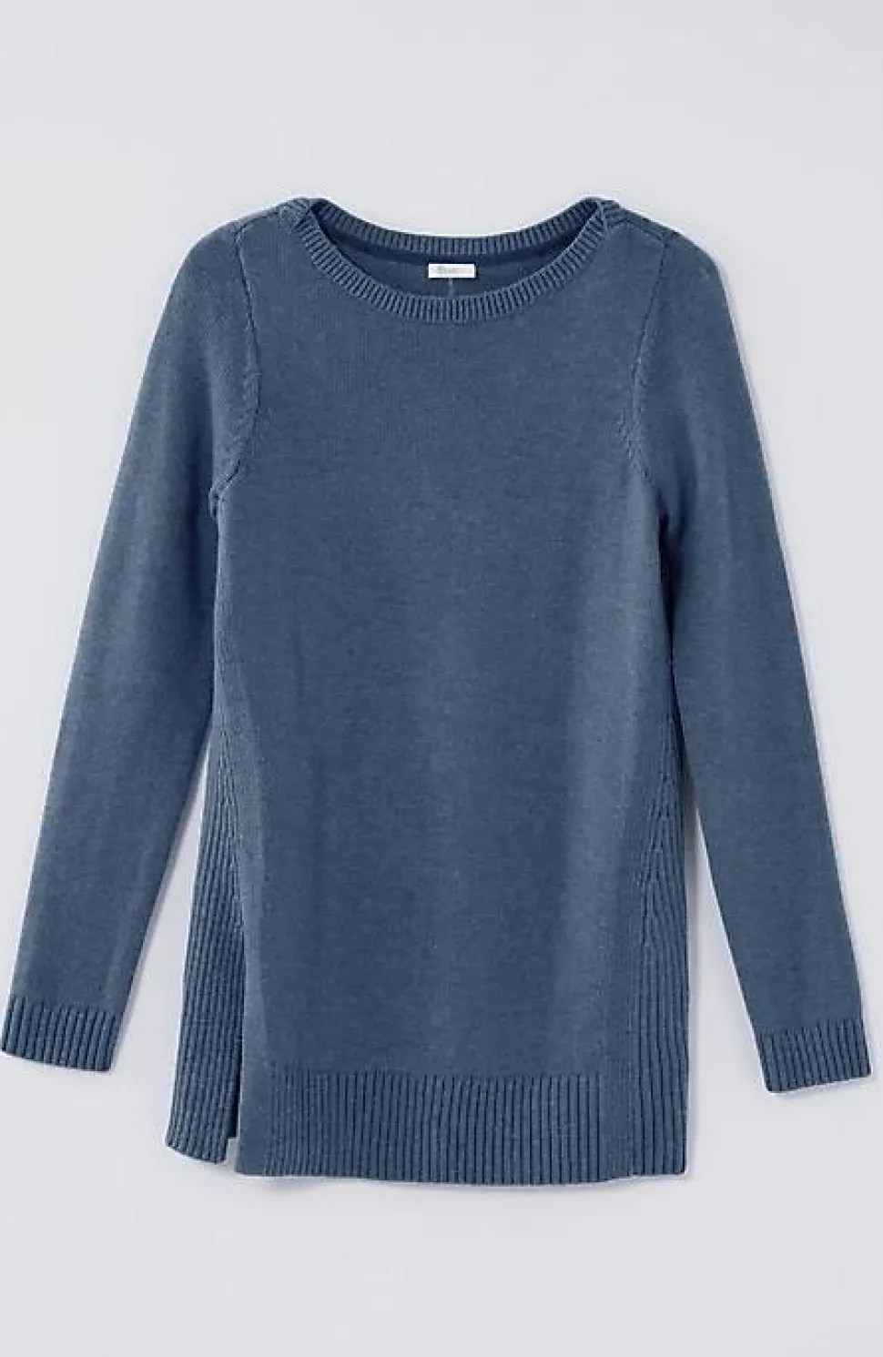Ribbed Side-Slit Sweater-Tunic | Jjill