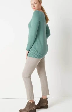 Ribbed Side-Slit Sweater-Tunic | Jjill