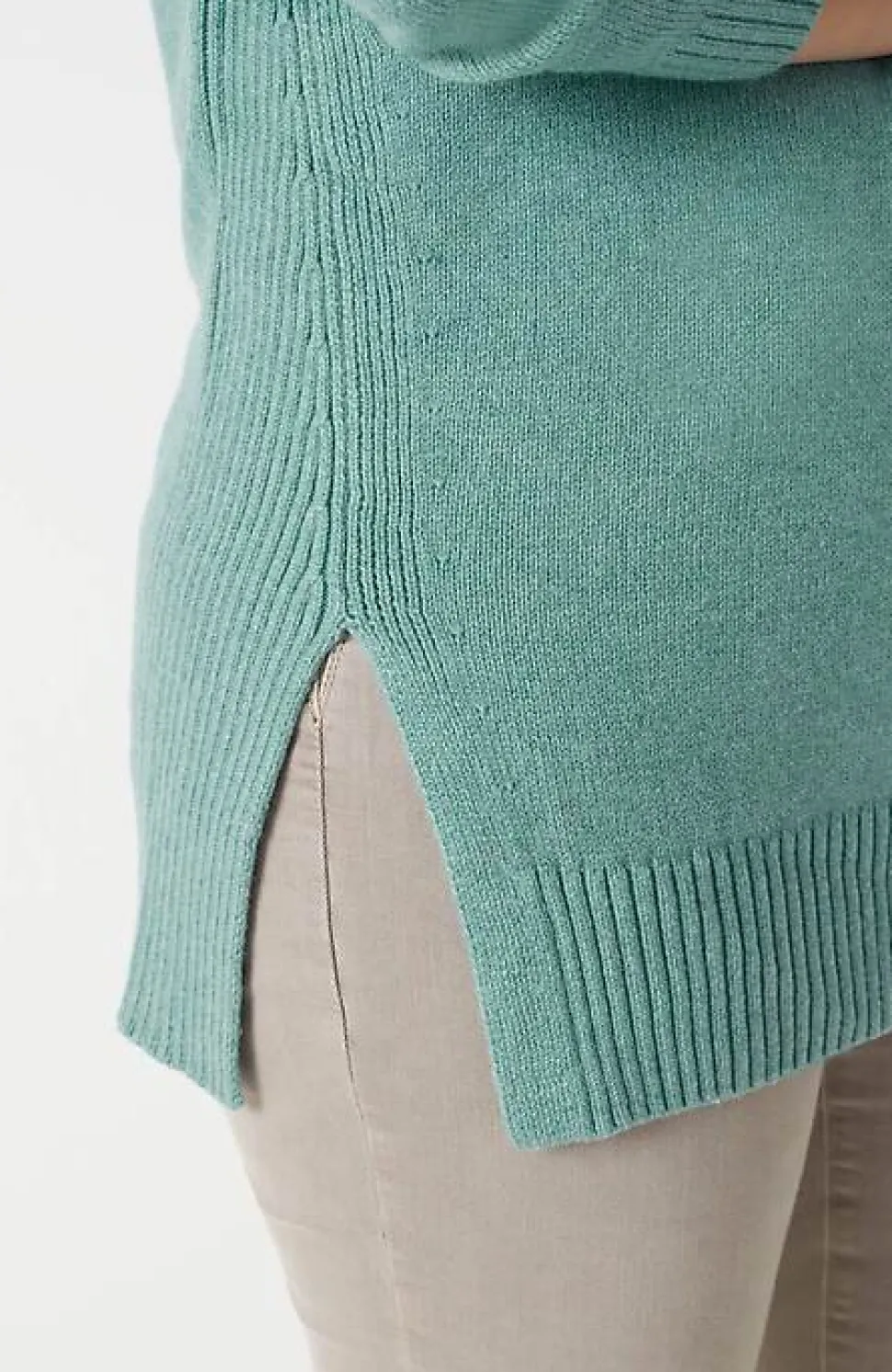 Ribbed Side-Slit Sweater-Tunic | Jjill