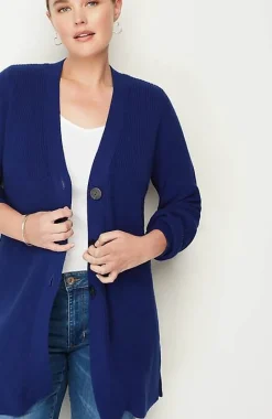 Rib-Textured Cardi | Jjill