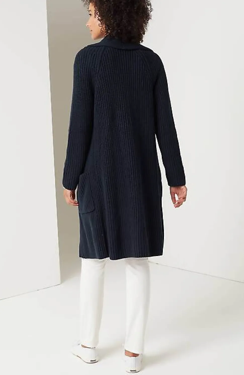 Rib-Textured Open-Front Cardi | Jjill