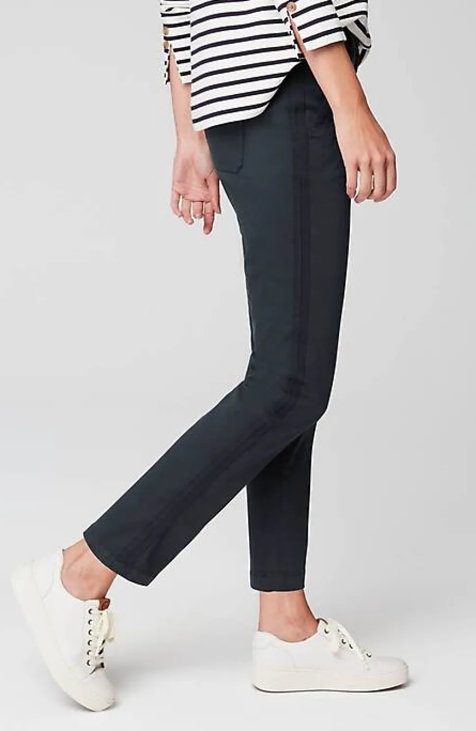 Sateen Slim-Leg Pants | Jjill