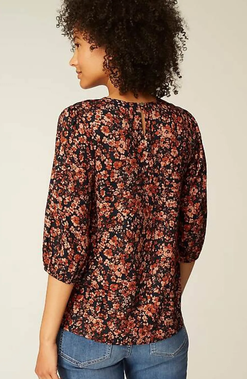 Satin Puff-Sleeve Top | Jjill