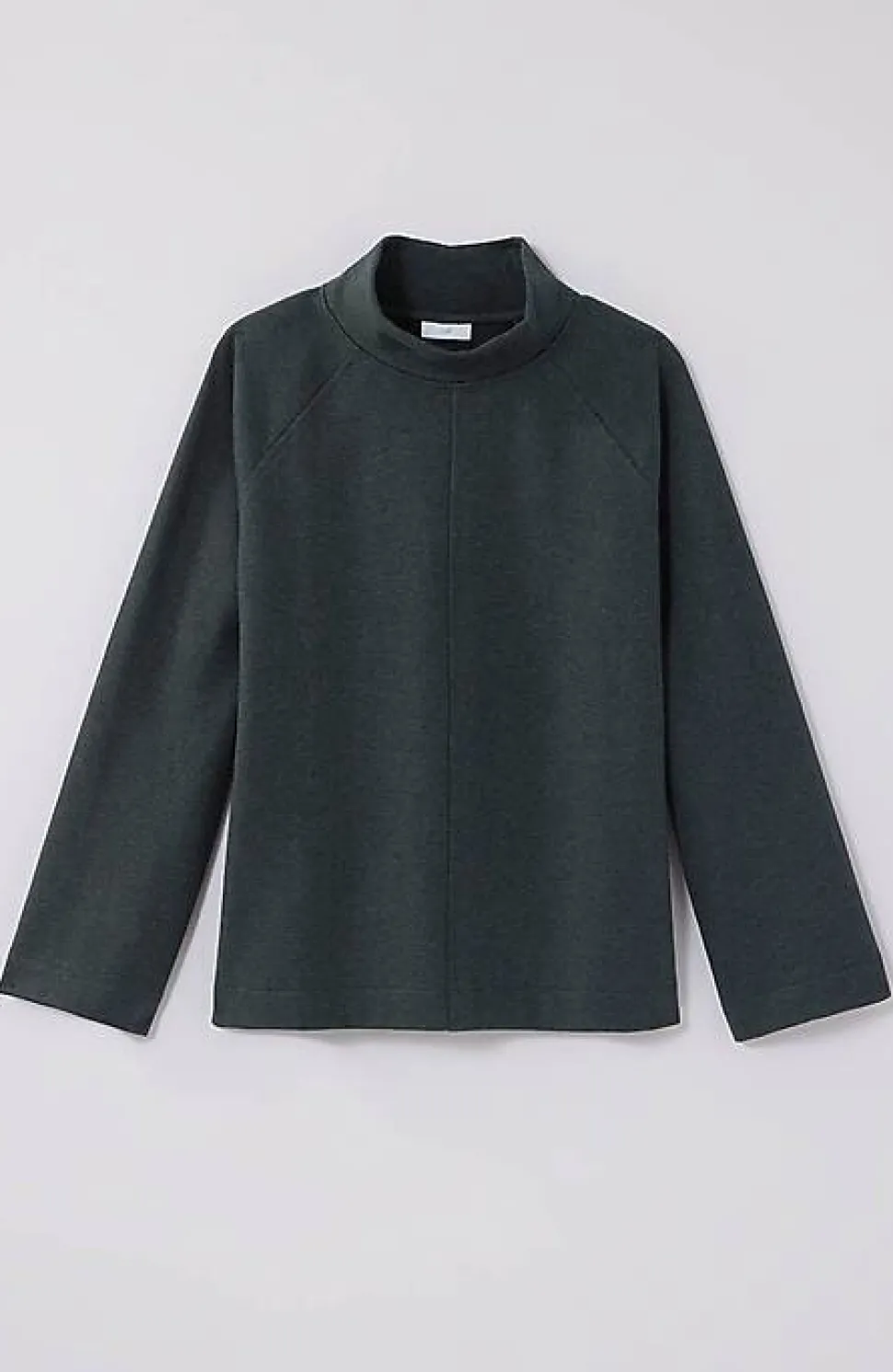 Seamed Fleece Mock-Neck Top | Jjill